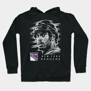 A player's face in a shot for the New York Rangers Hoodie